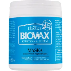 L’biotica Biovax Keratin & Silk Regenerierende Maske für grobes Haar 250 ml #306763