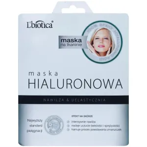 L’biotica Masks Hyaluronic Acid Zellschichtmaske mit feuchtigkeitsspendender und glättender Wirkung 23 ml