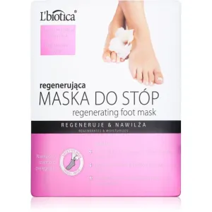 L’biotica Masks regenerierende Maske für die Füße in Sockenform 32 ml