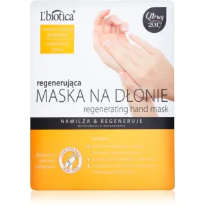 L’biotica Masks regenerierende Maske für die Hände in Handschuhform 26 g