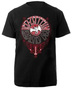 Led Zeppelin T-Shirt Unisex Deco Circle Black L