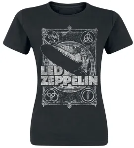 Led Zeppelin T-Shirt Vintage Print LZ1 Black M