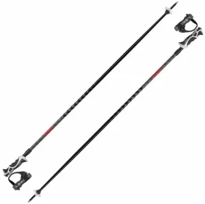 Leki Hot Shot S Eloxal Black/Anodized Grey/Bright Red 115 cm Ski-Stöcke