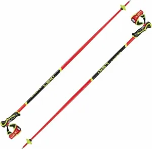 Leki WCR SL 3D Bright Red/Black/Neonyellow 120 cm Ski-Stöcke