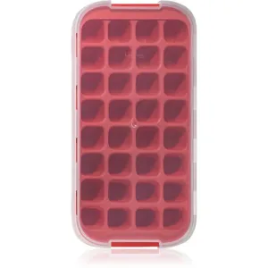 Lékué Industrial Ice Cube Tray with Lid Silikonform auf Eis Farbe Red 1 St
