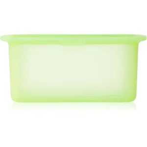 Lékué Reusable Silicone Box Gefäß zur Aufbewahrung von Lebensmitteln Farbe Translucent Green 1000 ml