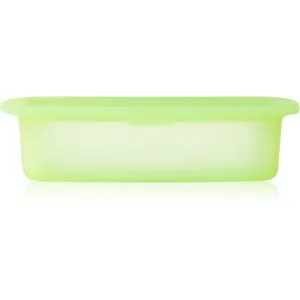 Lékué Reusable Silicone Box Gefäß zur Aufbewahrung von Lebensmitteln Farbe Translucent Green 500 ml