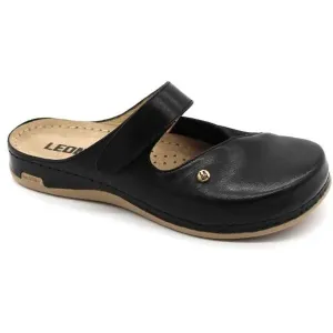 LEONS ORTHO Damen Pantoffeln, schwarz, größe 36
