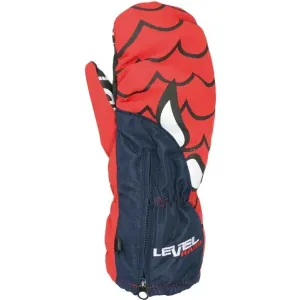 Level LUCKY MITT JR Skihandschuhe für Kinder, rot, größe 1