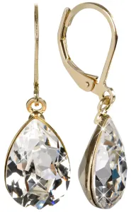Levien Elegante vergoldete Ohrringe mit Kristallen Crystak