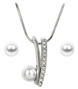Levien Elegantes Set aus Ohrringen und Halskette mit Vivien-Perlen