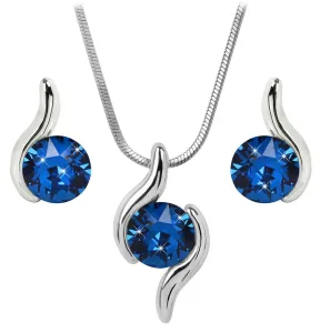 Levien Schickes Set von Halskette und Ohrringen Capri Blue