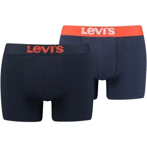 Levi's® MEN SOLID BASIC BOXER 2P Boxershorts, dunkelblau, größe S