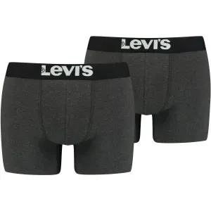 Levi's MEN SOLID BASIC BOXER 2P Boxershorts, dunkelgrau, größe S