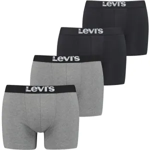 Levi's® SOLID BASIC BRIEF 4P Herren Boxershorts, schwarz, größe L