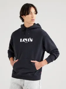 Levi's T2 RELAXED GRAPHIC PO MV LOGO Herren Kapuzenpullover, schwarz, größe L