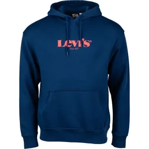 Levi's® T3 RELAXD GRAPHIC HOODIE Herren Sweatshirt, dunkelblau, größe S #1038023