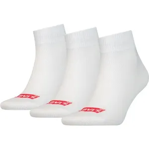 Levi's® MID CUT BATWING LOGO 3P Unisex Socken, weiß, größe 39/42