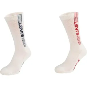 Levi's® REG CUT SPORT LOGO 2P Unisex  Socken, weiß, größe 39/42 #1031376
