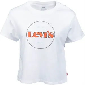 Levi's® GRAPHIC VARSITY TEE NEW CIRCLE Damenshirt, weiß, größe L