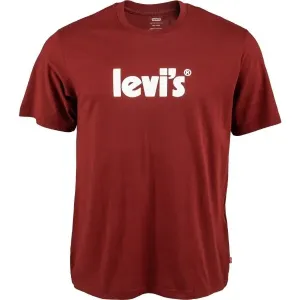 Levi's SS RELAXED FIT TEE Herrenshirt, weinrot, größe M