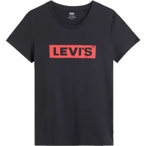 Levi's THE PERFECT TEE BOX TAB 2.2 Damenshirt, schwarz, größe M