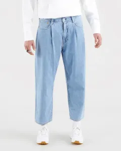 Levi's® Stay Loose Pleated Crop Jeans Blau