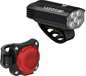 Lezyne Fusion Drive 500+/Zecto Drive 200+ Pair Satin Black/Black Front 500 lm / Rear 200 lm Fahradlichterset