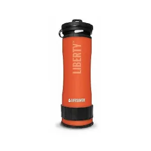 Lifesaver LIBERTY Wasserflasche mit Filter, orange, größe 400 ML