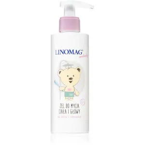 Linomag Emolienty Shampoo & Shower Gel Duschgel & Shampoo 2 in 1 für Kinder ab der Geburt 200 ml