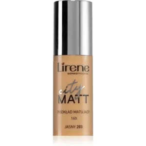 Lirene City Matt fluid 203 Smoothing Bright Make-up – Fluid mit mattierender Wirkung 30 ml