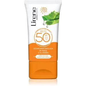 Lirene Sun care schützende Tagesemulsion Für Gesicht und Dekolleté Aloe Vera spf 50 50 ml