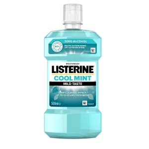 Listerine Mundwasser ohne Alkohol Zero - Coolmint Mild Taste 500 ml