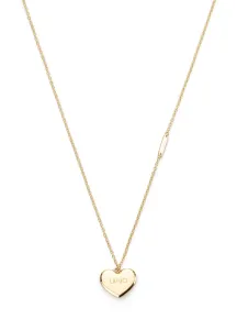 Liu Jo Lange vergoldete Halskette mit Herz Essential LJ2179