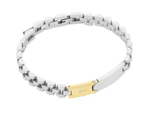 Liu Jo Modernes Bicolor Armband aus Stahl MLJ298