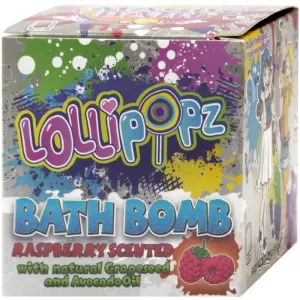 Lollipopz Bath Bath Bomb Badebombe für Kinder Raspberry 165 g
