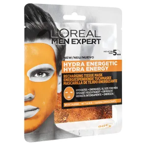 L’Oréal Paris Men Expert Hydra Energetic Feuchtigkeitsspendende Tuchmaske für Herren 30 g