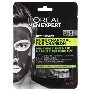L´Oréal Paris Textilmaske für Herren Men Expert Pure Charcoal (Purifying Tissue Mask) 30 g