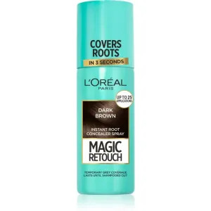 L’Oréal Paris Magic Retouch Spray zum sofortigen Kaschieren der Farbunterschiede durch nachwachsende Haare Farbton Dark Brown 75 ml