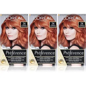L’Oréal Paris Préférence Haarfarbe 74 Dublin (vorteilhafte Packung) Farbton