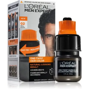L’Oréal Paris Men Expert One Twist Haarfarbe mit einem Applikator für Herren 02 Real Black