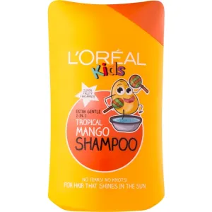 L’Oréal Paris Kids Shampoo und Conditioner 2 in 1 für Kinder Tropical Mango 250 ml