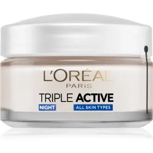 L’Oréal Paris Triple Active Night Feuchtigkeitsspendende Nachtcreme für alle Hauttypen 50 ml