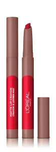 L’Oréal Paris Infaillible Matte Lip Crayon dünner Lippenstift mit Matt-Effekt Farbton 102 Caramel Blondie 2.5 g