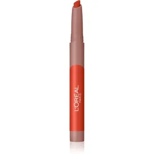 L’Oréal Paris Infaillible Matte Lip Crayon dünner Lippenstift mit Matt-Effekt Farbton 110 Caramel Rebel 2.5 g