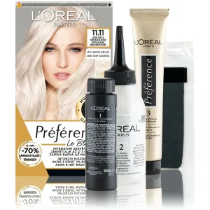 L’Oréal Paris Préférence Le Blonding Haarfarbe zur Aufhellung der Haarfarbe Farbton 11.11 Ultra-Light Cool Crystal Blonde 1 St