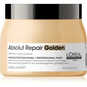 L´Oréal Professionnel Série Expert Absolut Repair Gold Quinoa + Protein Golden Masque pflegende Haarmaske für stark geschädigtes Haar 500 ml