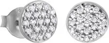 Lotus Silver Glitzernde silberne Ohrringe mit klaren Zirkonen LP1258-4 / 1