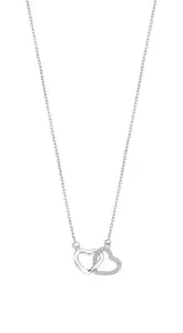 Lotus Silver Romantische Silberkette mit klaren Zirkonen Herzen LP3093-1/1