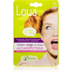 Loua Anti-Blemish Face Mask textile Maske mit Reinigungseffekt 23 ml